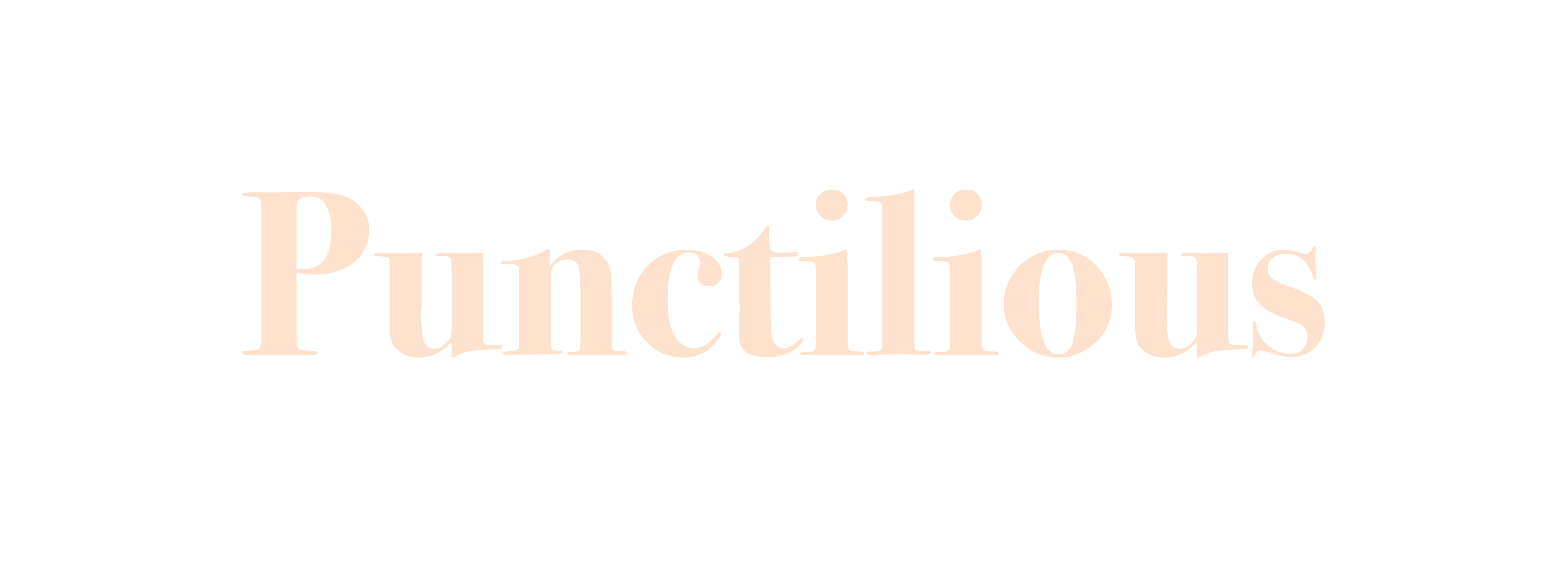 Punctilious