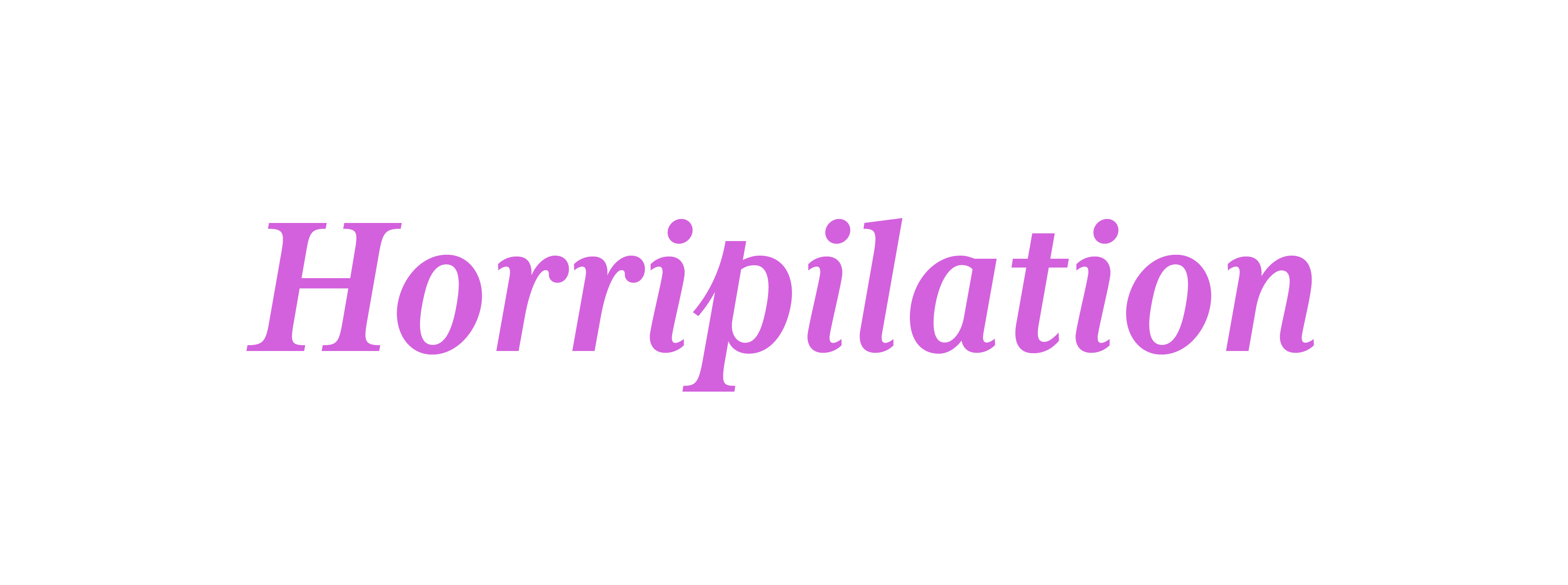 Horripilation