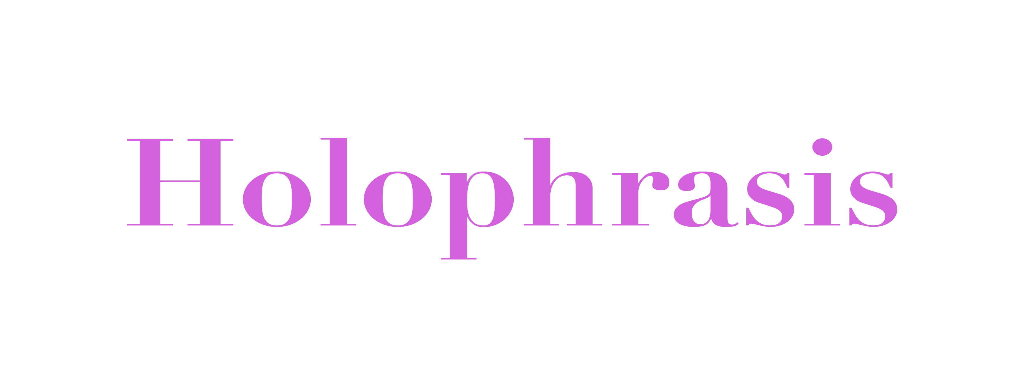 Holophrasis