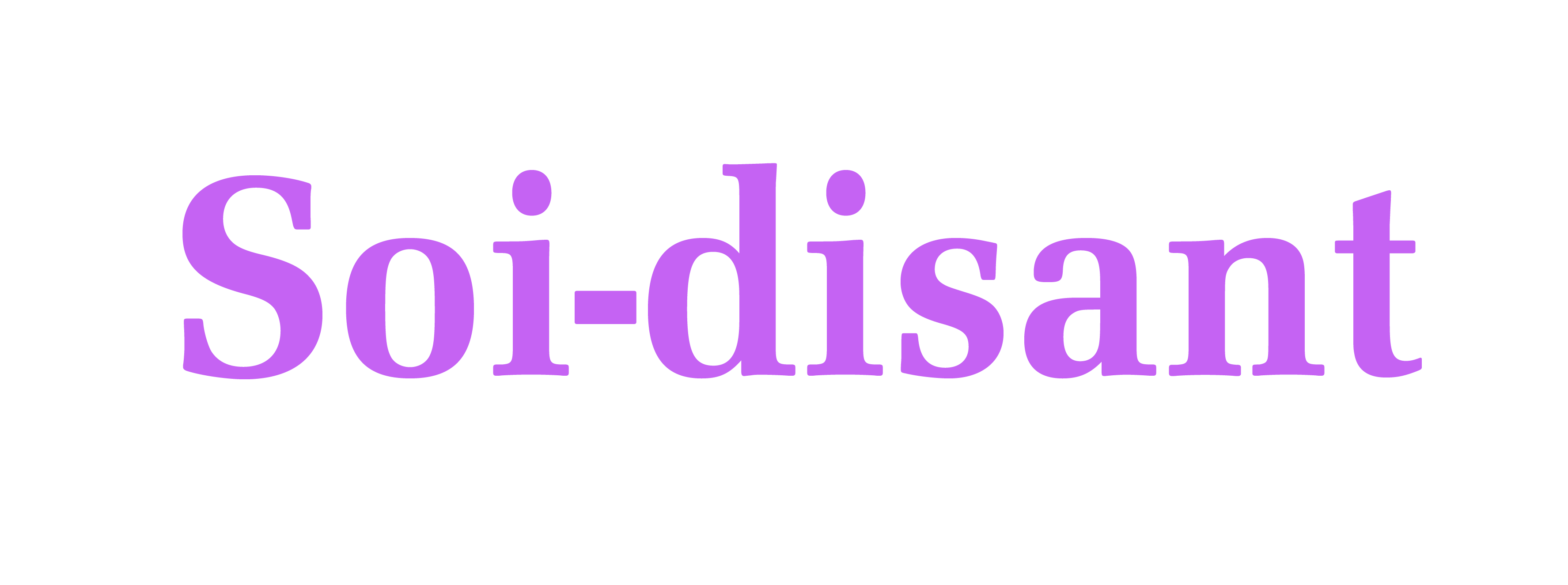 Soi-disant