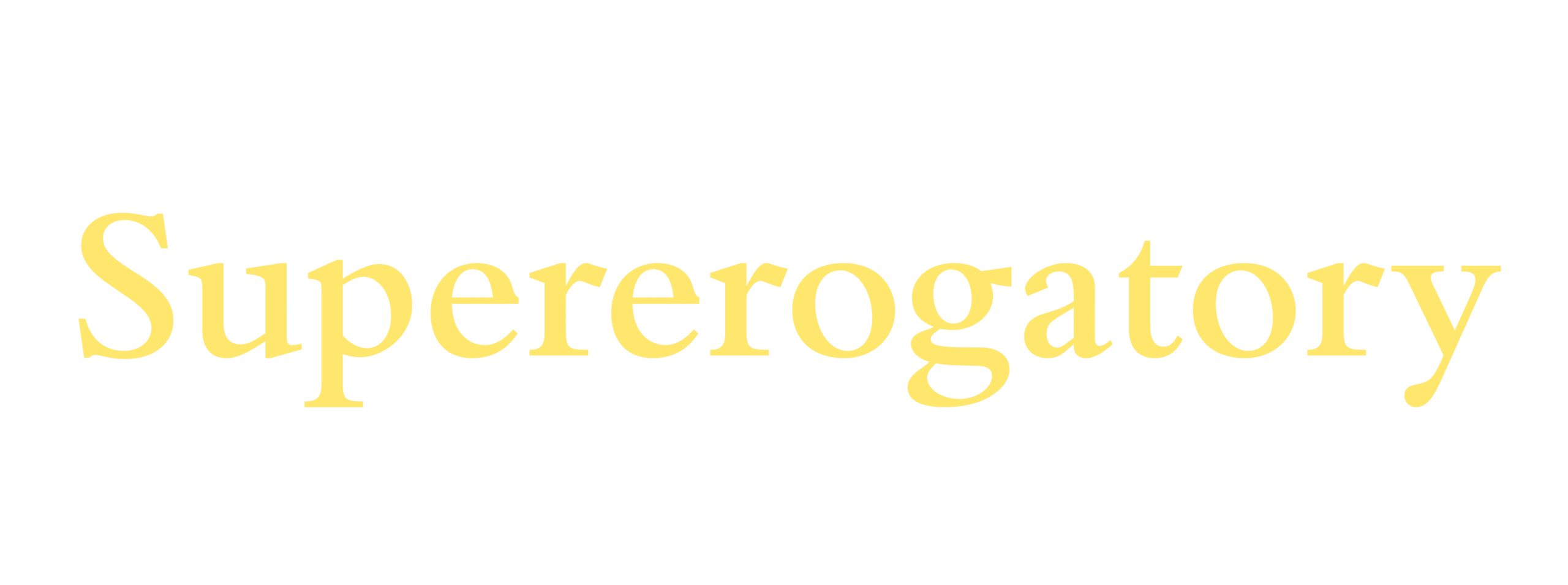 Supererogatory