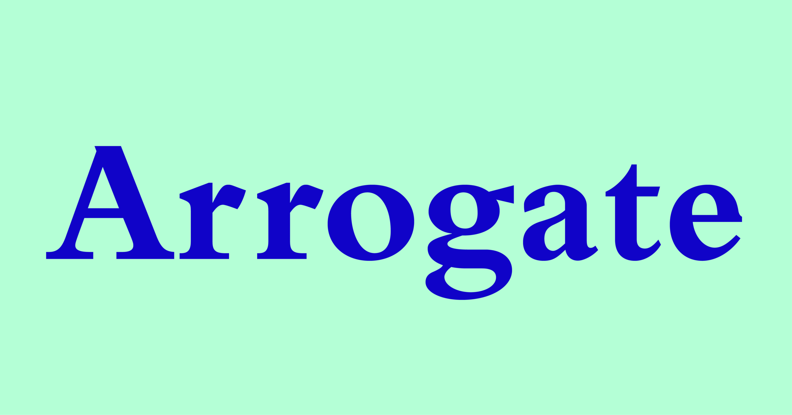 Arrogate - Word Daily