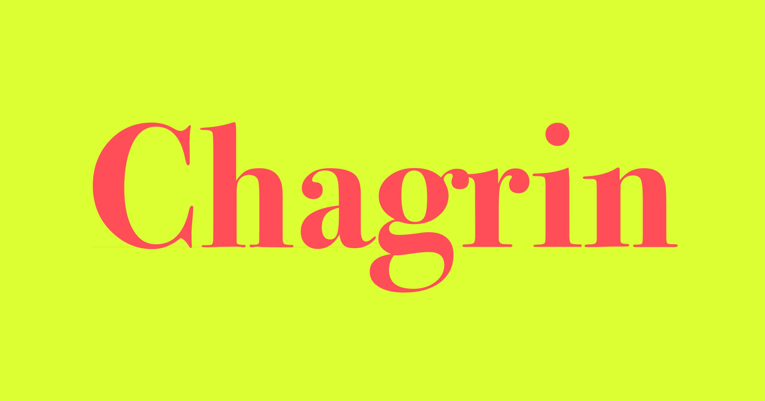 Chagrin - Word Daily